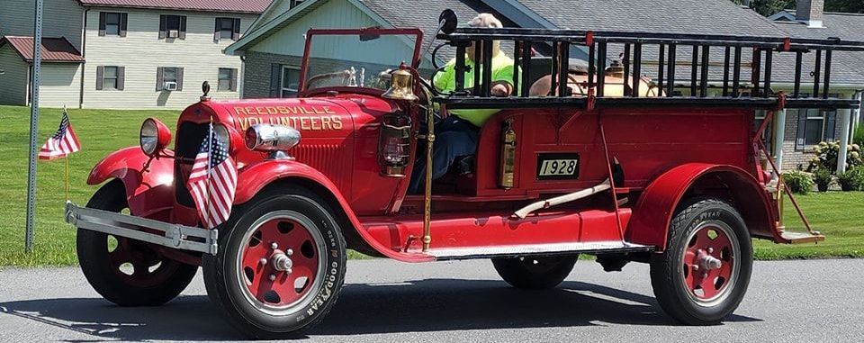 Historic Reedsville Volunteer fire department fire truck