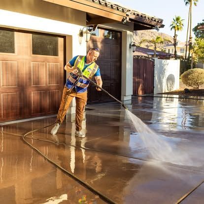 Phoenix concrete pressure washing by Valley Pro Power Wash