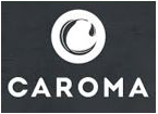 Logo for CAROMA. White 