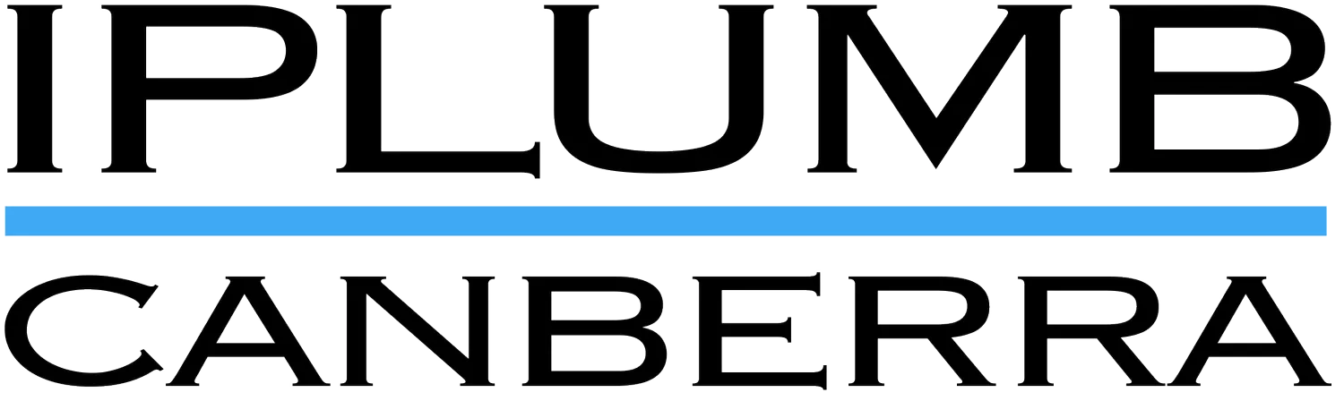 IPLUMB Canberra logo with a blue line separating the two lines of text.
