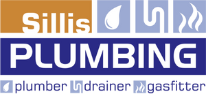 Logo for SIllis Plumbing: text above 