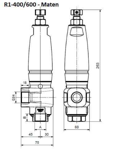 R1-400 / R1-600 - Maten