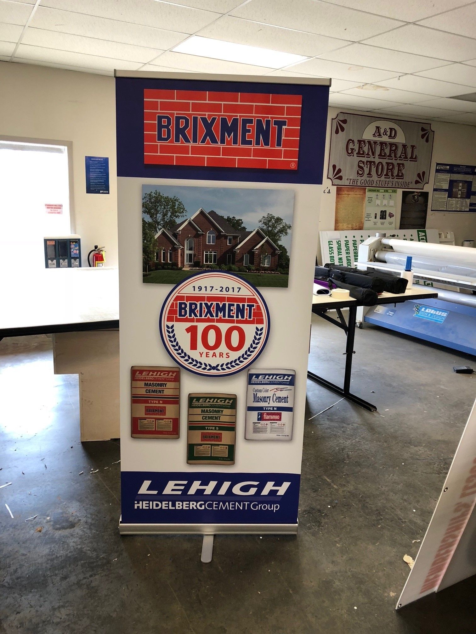 A sign that says brixment 100 years on it