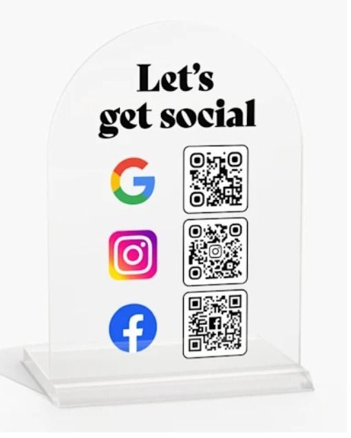 A sign that says let 's get social on it