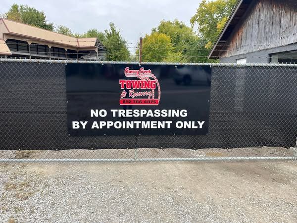 A sign that says no trespassing by appointment only