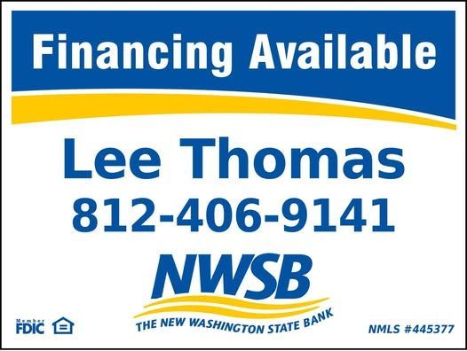 A sign that says financing available on it