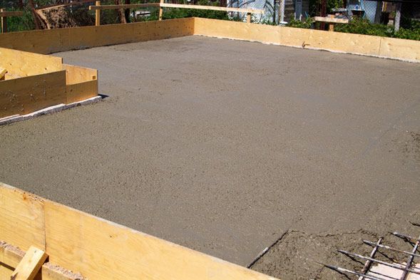 A Concrete Floor is Being Built on a Construction Site — C R Concreting in Oakey, QLD