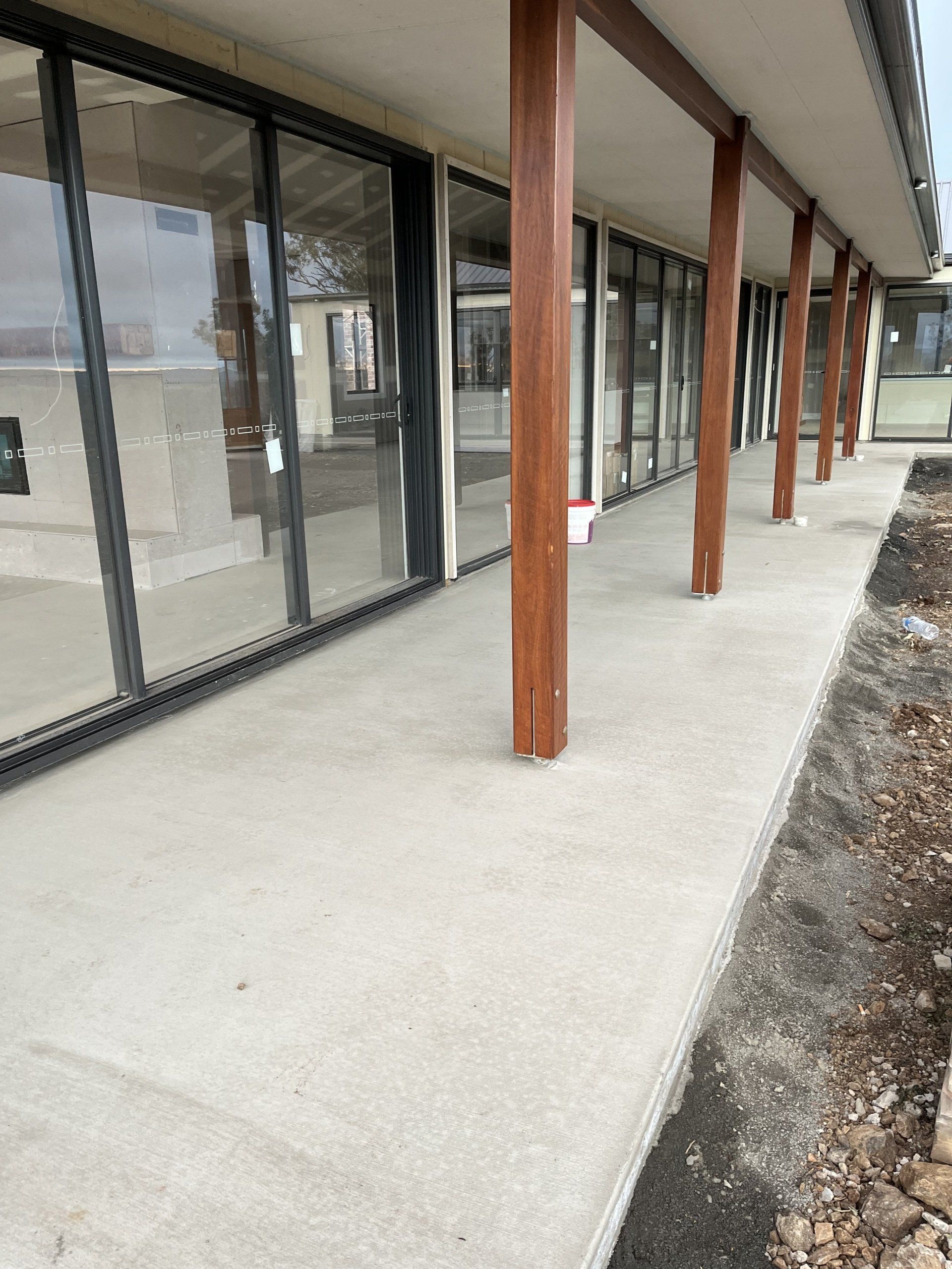 Concrete Patio At A Residential Home — C R Concreting in Pittsworth, QLD