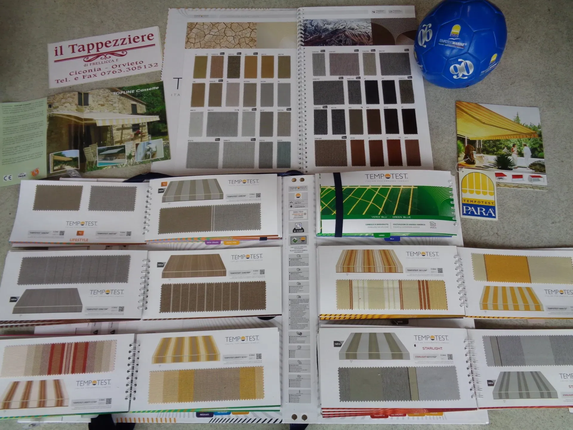 varie colorazioni tende