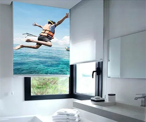 tenda a rullo stampata