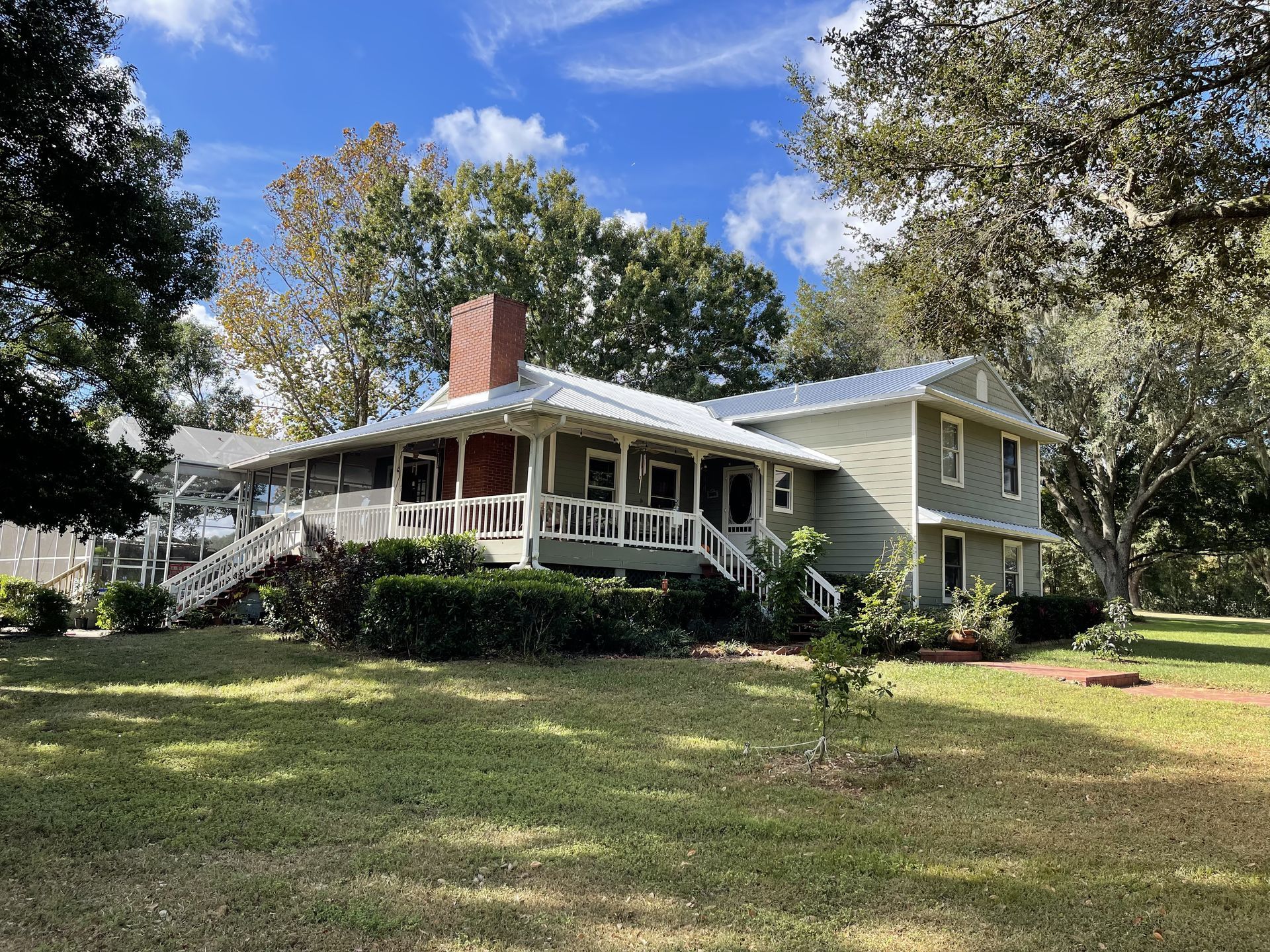 New standing seam metal roof installed by Triple Crown Roofing in Zephyrhills