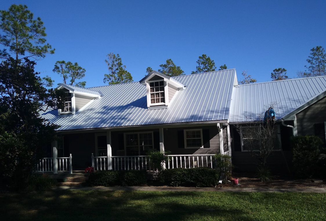Eco-friendly roofing materials being installed on a Wesley Chapel home