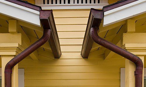 Exterior Painting — Gutter Installed in Colorado Springs, CO