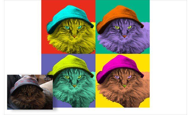 Pop art photo example 2