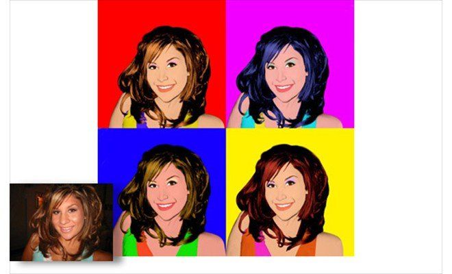 Pop art photo example 5