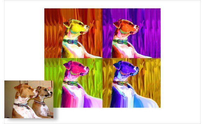 Pop art photo example 6