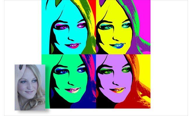 Pop art photo example 8