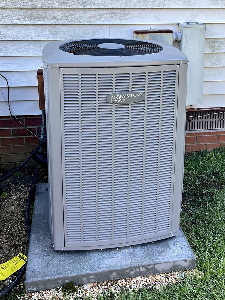  air conditioner  outside of a house