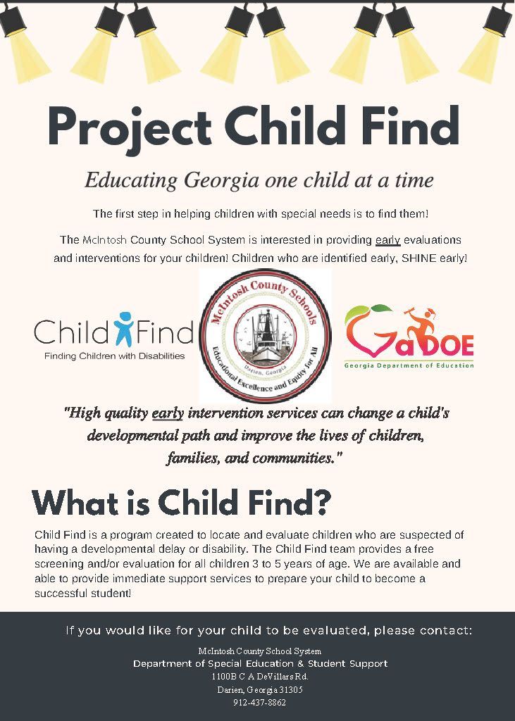 a poster explaining what is child find and what is child find .