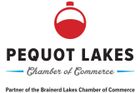 A logo for brainerd lakes chamber of commerce