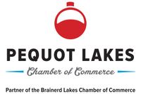 A logo for brainerd lakes chamber of commerce