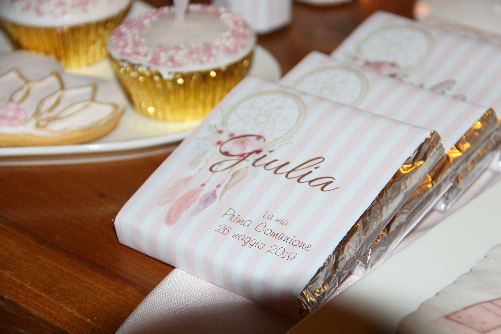 barrette di cioccolata personalizzate