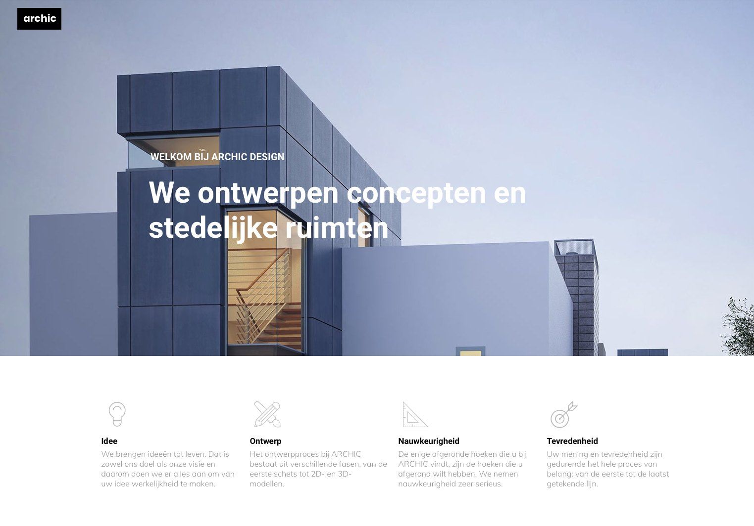 Website en webdesign voor architecten, bouwkundigen, adviseurs, stedebouwkundigen, planoloog en interieurarchitecten