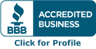 BBB Accredited Business Badge that links to Website