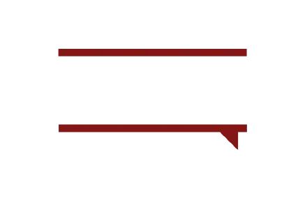 Two burgundy horizontal lines, one above the other, with the bottom line having a triangle pointing downward on the right.