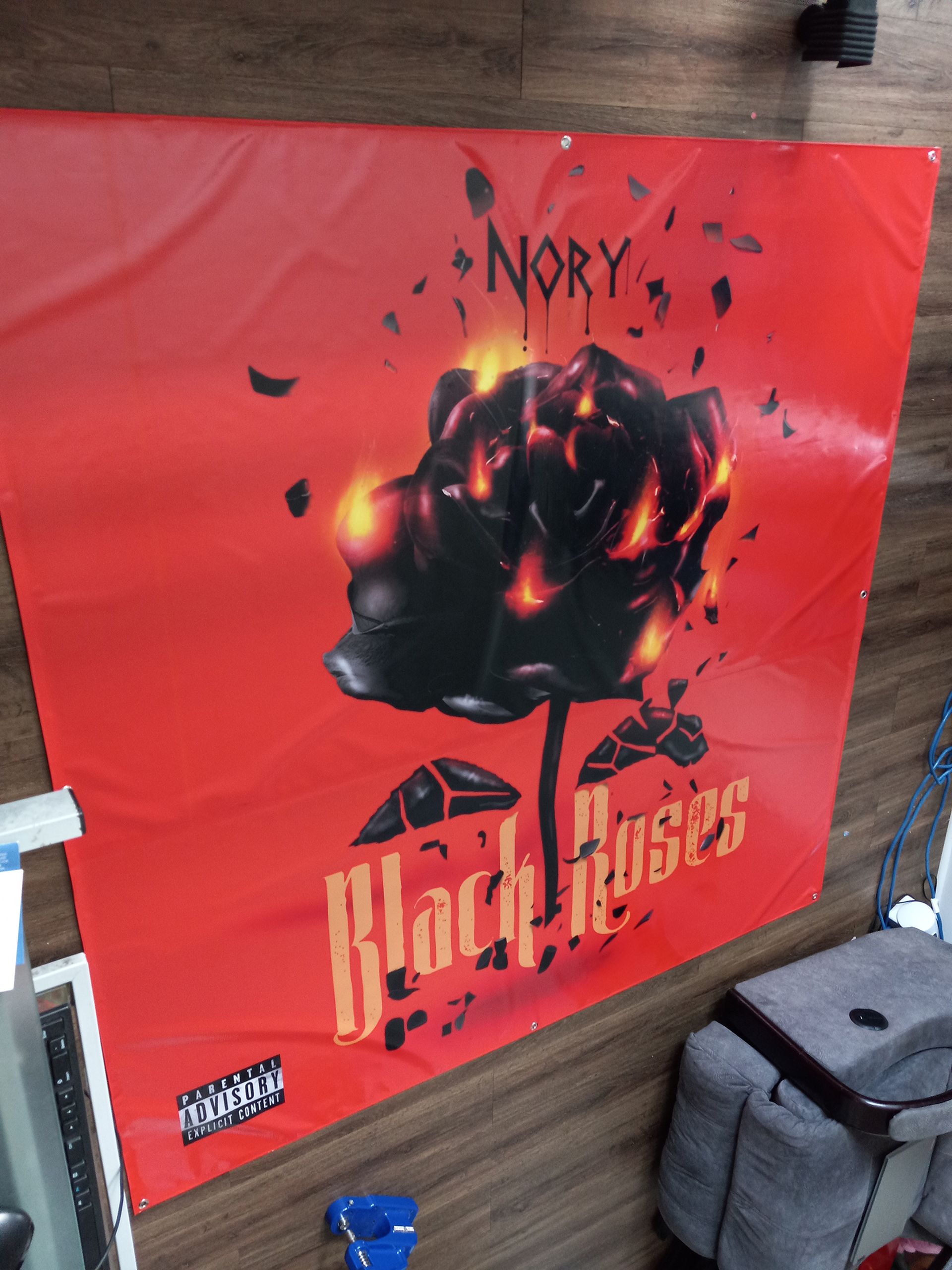 A poster for nory 's album black roses