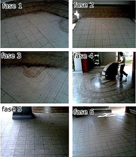 Lucidatura prima e dopo