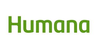 A green humana logo on a white background