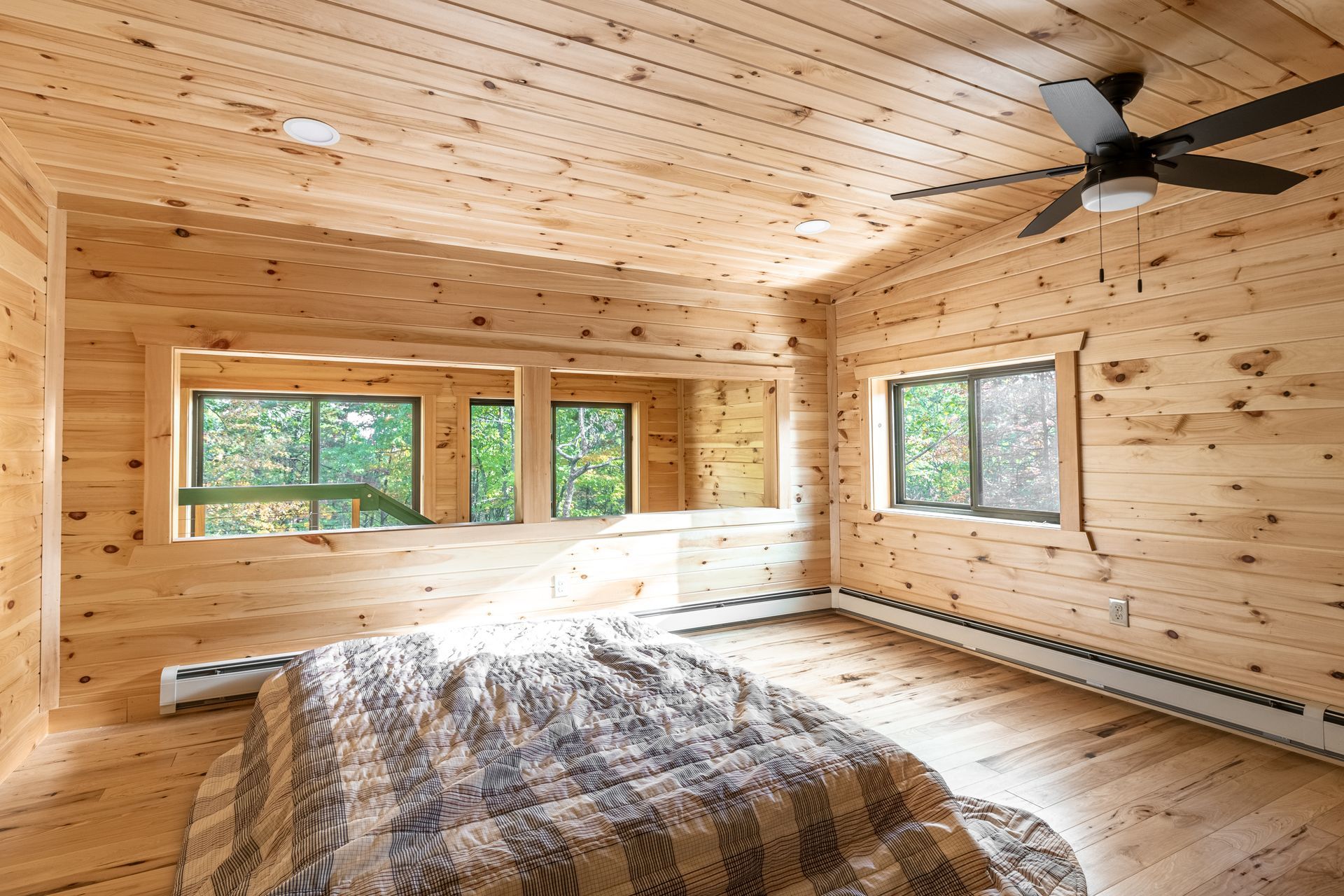 board and batten pine siding cabin altoona