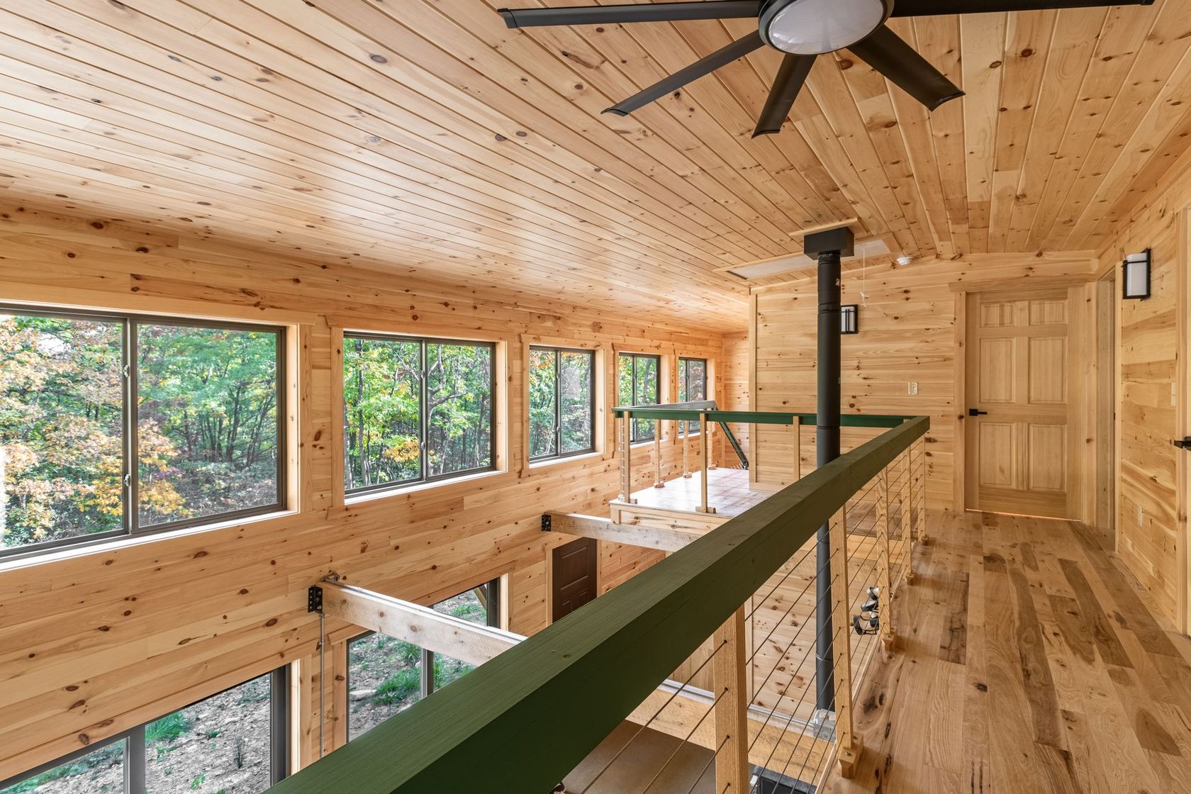 Board and batten wood paneling in state college