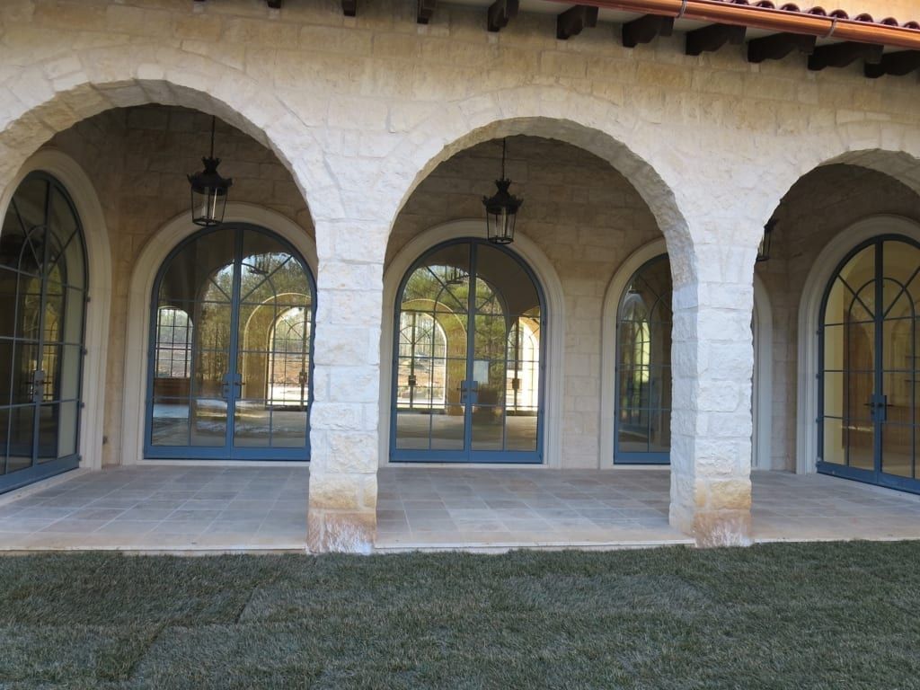 A building with arches and a lot of windows