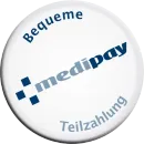 Ein Knopf mit dem Wort Medipay darauf
