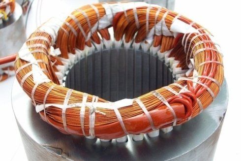 motorino elettrico con cavi di rame