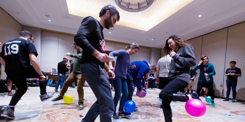 A group of people playing a game — RTP, NC — RTP.Studio