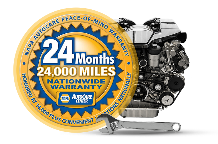 Warranty Badge | M.E. Gene Johnson Garage