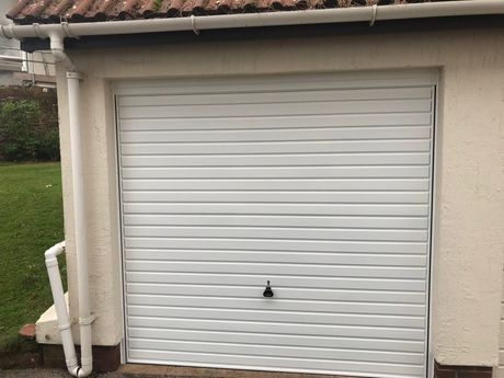newly installed garage doors