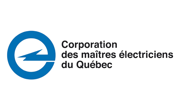 The logo for the corporation des maitres electriciens du quebec