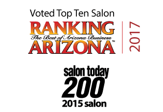 Ranking Arizona top ten salon for 2017. Salon Today 200 salon.