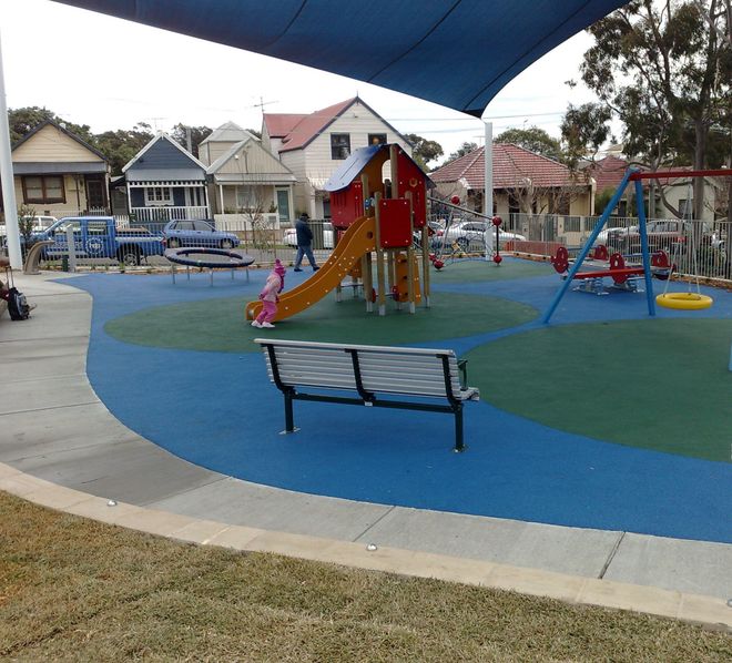 Blue and Green Themed Playground — Sydney, NSW — Wetpour