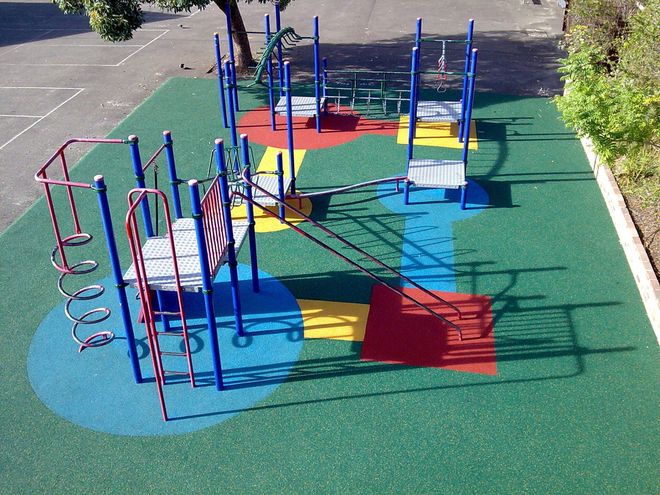 Coloured Playground Stations — Sydney, NSW — Wetpour