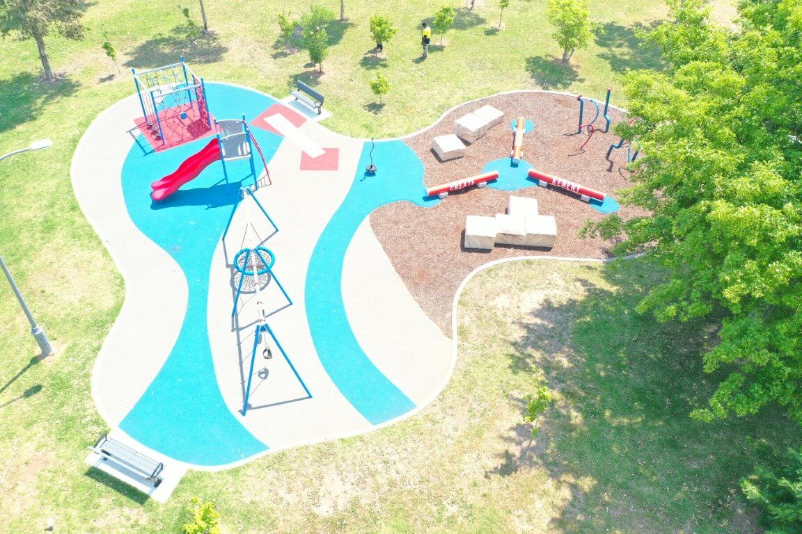 Abstract Shaped Playground — Sydney, NSW — Wetpour