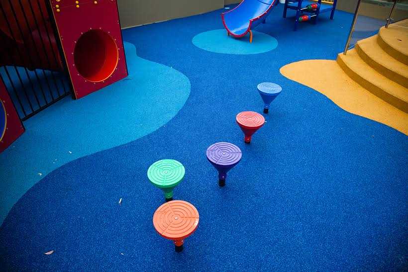 Blue Rubber Surface — Sydney, NSW — Wetpour