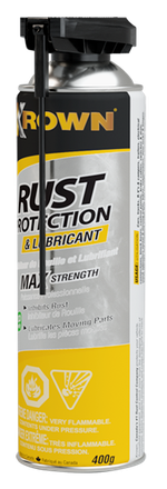 a can of rown rust protection and lubricant