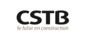 Logo CSTB avec la mention « le futur en construction » en dessous, en caractères gris clair.