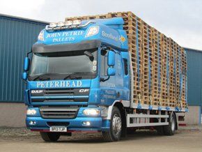 Custom pallets - Peterhead, UK, Europe - John Petrie Pallets - Truck Truck