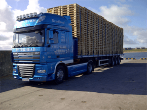 Timber pallets - Peterhead, UK, Europe - John Petrie Pallets - Truck Truck